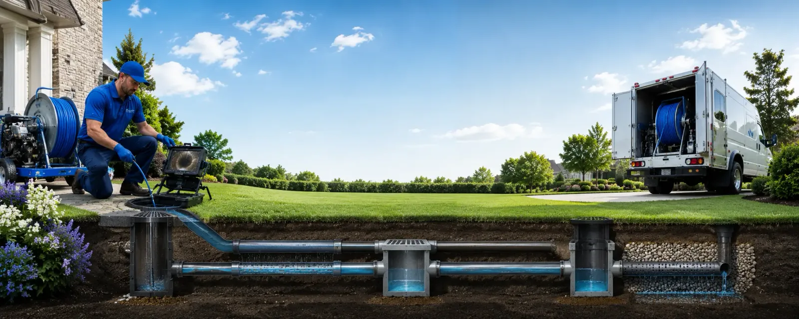 Outdoor drain cleaning information for Wayne, NY